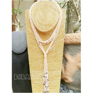 multiple strand beads solid necklaces double wrist